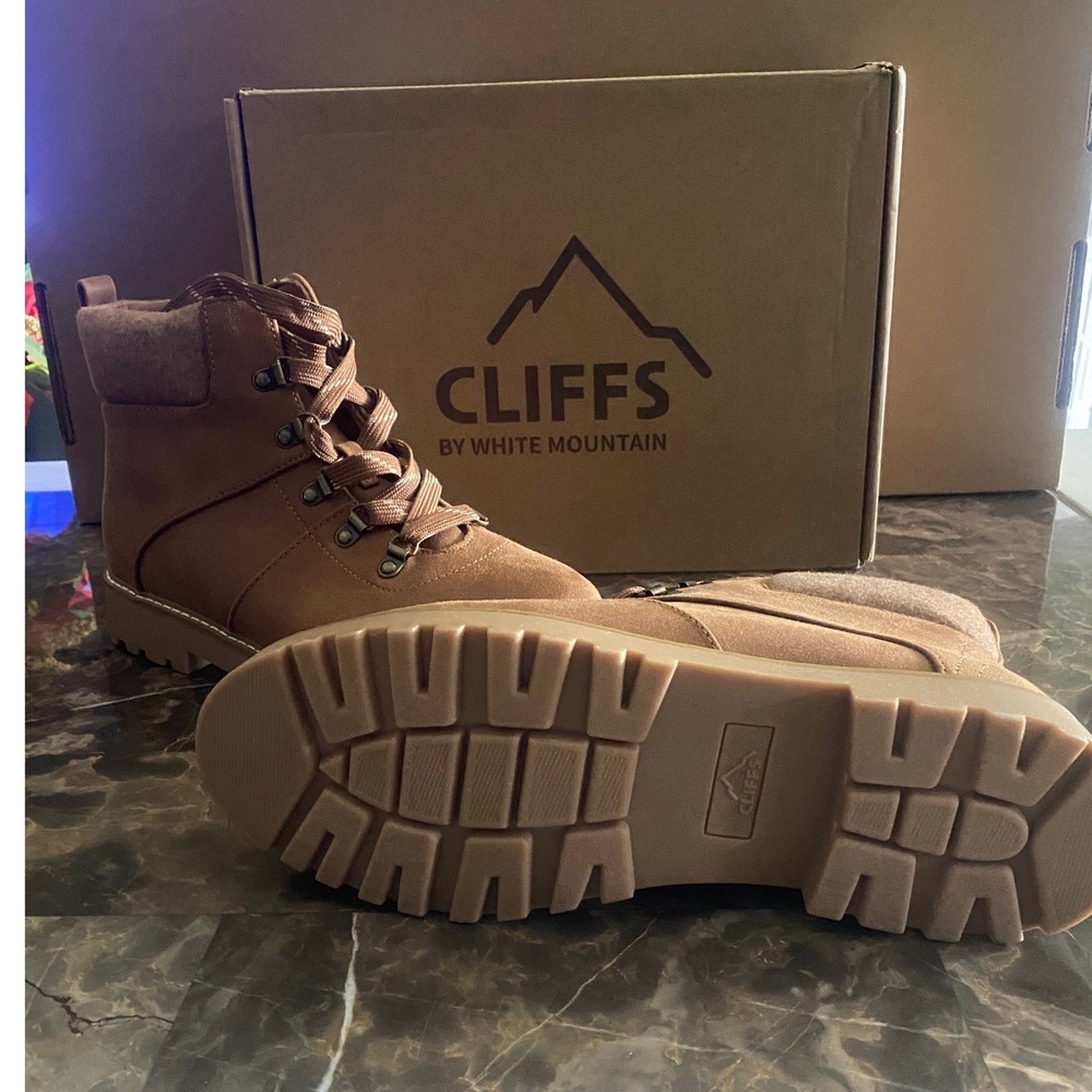 Cliffs by White Mountain Connie Womens Hiking Boots Light Brown Size 10 - Picture 3 of 4